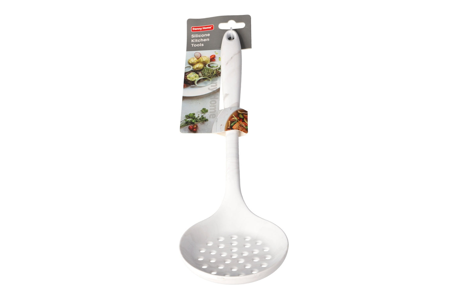 Marble White Silicone Skimmer Spoon 33cm