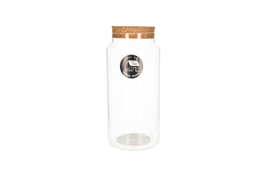 Glass Storage Jar With Wooden Lid 1300ml 21cm
