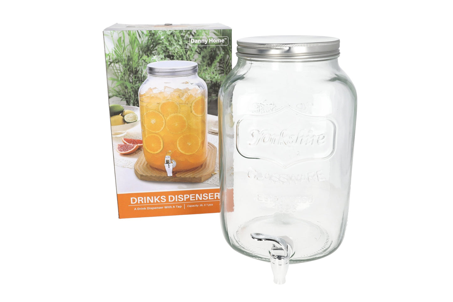 Drinks Dispenser Storage Jug With Tap 8L