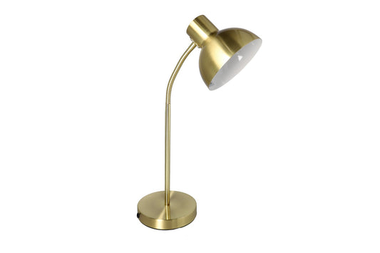 Bendable Gold Metal Desktop Lamp 48cm
