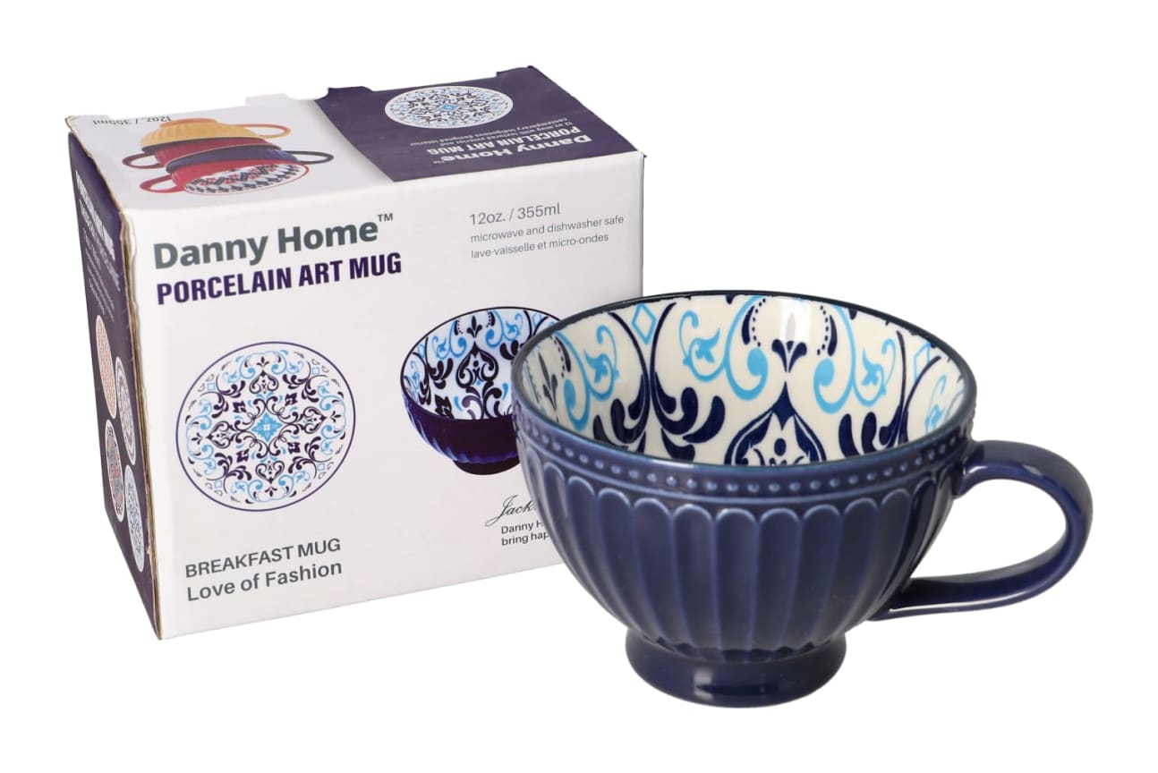 Santorini Ceramic Breakfast Mug