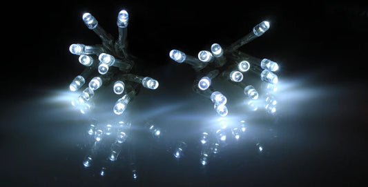 LED Light Chain White Battery Operated