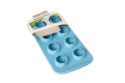 Blue 3D Diamond 8 Ice Cube Mold 20.5cm