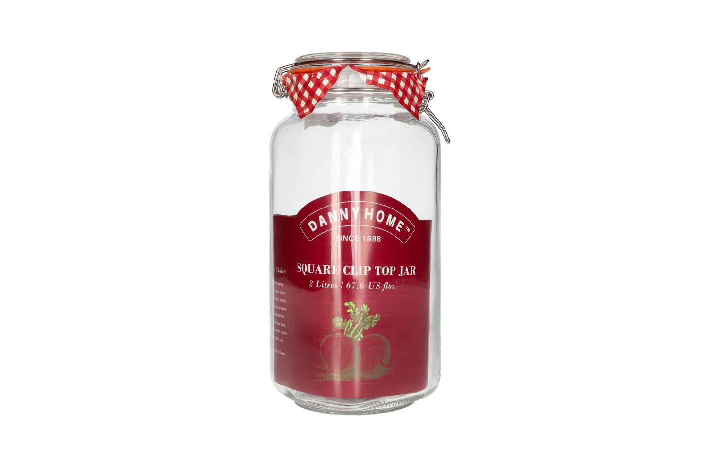 Mason Clip Lid Jar  2L 26cm