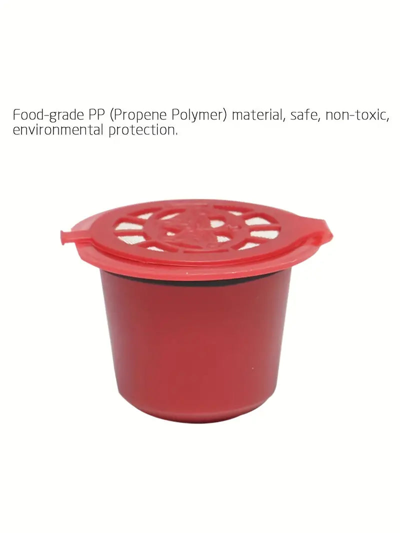 Reusable Refillable Coffee Capsule Filters Compatible With Nespresso With Spoon Brush Kitchen Accessories