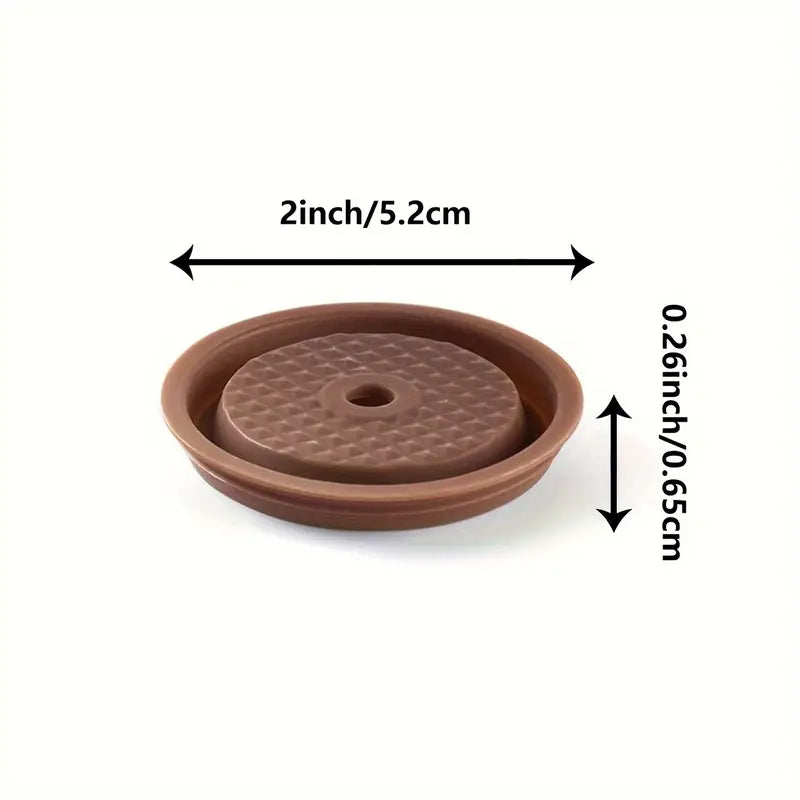 Reusable Silicone Coffee Capsule Lids - Universally Compatible with Nespresso Pods Vertuo, Food-Grade, Easy-to-Clean, and BPA-Free - Includes Scoop and Brush for Every Size Refillable Vertuo Capsule