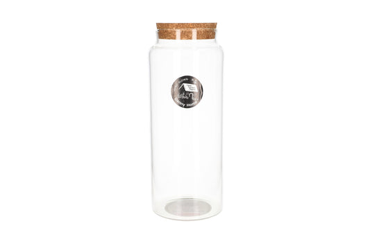 Glass Storage Jar With Wooden Lid 1600ml