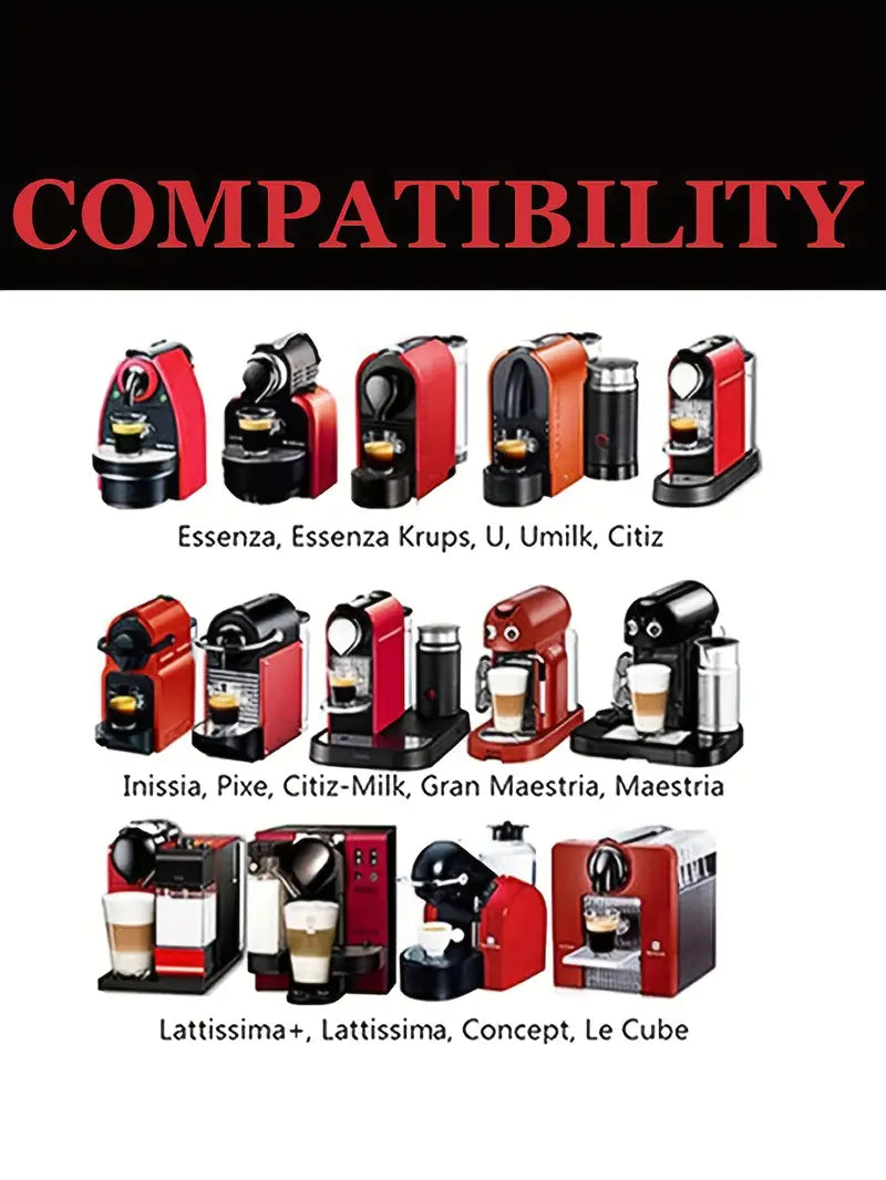 Reusable Refillable Coffee Capsule Filters Compatible With Nespresso With Spoon Brush Kitchen Accessories