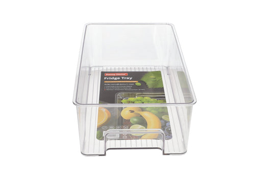 Clear PET Plastic Rectangular Refrigerator Storage Box (M) 36.1cm 568g