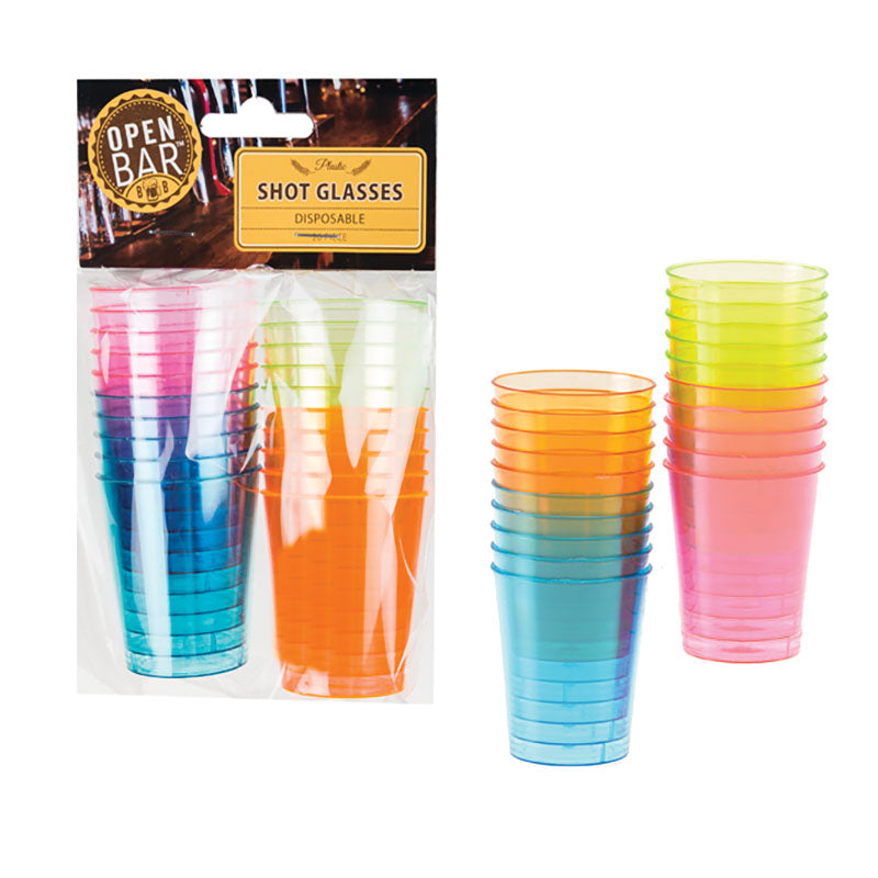Disposable Plastic Shot Glass – Assorted