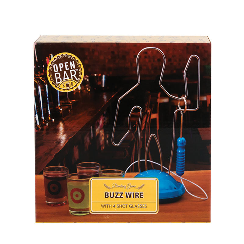 Drinking Game Buzz Wire + 4 Shot Glasses