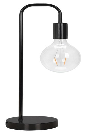 Arched Black Metal Desktop Lamp 48.5cm